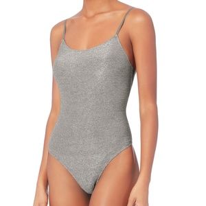 NWT Only Hearts Second Skin Metallic Bodysuit